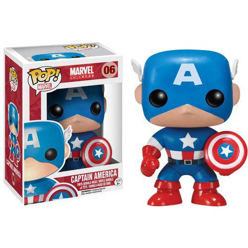Boneco Funko Pop Marvel Captain America