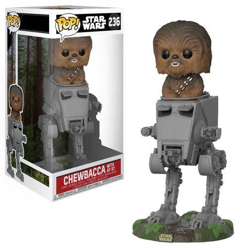 Boneco Funko Pop Star Wars Deluxe Chewbacca With At-st 236