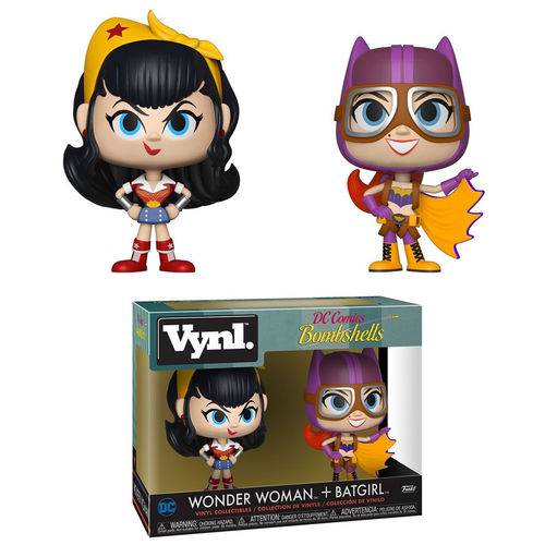 Boneco Funko Vynl Dc Wonder Woman + Batgirl 2pack