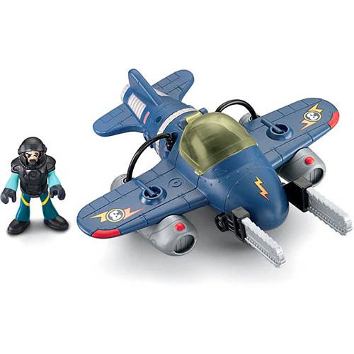 Boneco Imaginext Aviões Médios Sky Racer Tornado Jet - Mattel