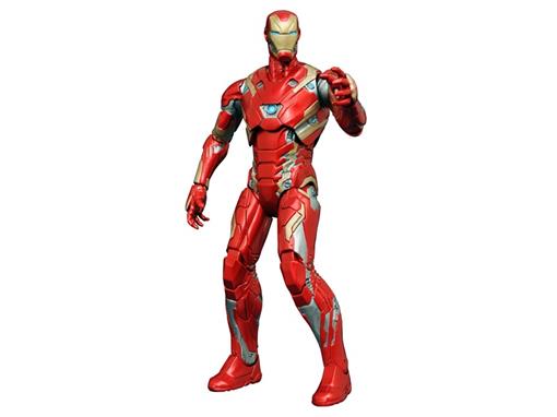 Boneco Iron Man Mark 46 - Capitão América Guerra Civil - Marvel Select - Diamond 18283