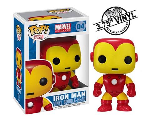 Boneco Iron Man Marvel Universe Pop! 04 Funko Minimundi.com.br