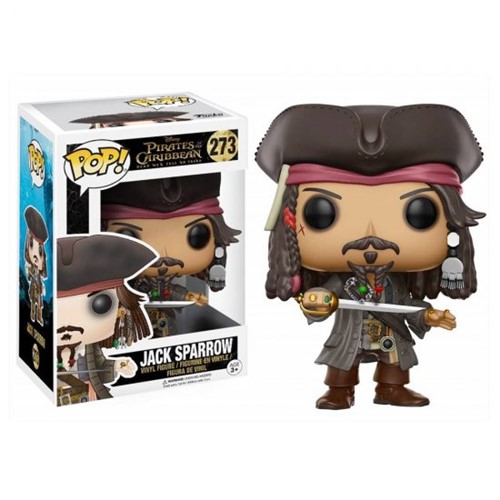 Boneco Jack Sparrow Piratas do Caribe Disney Pop! 273 - Funko