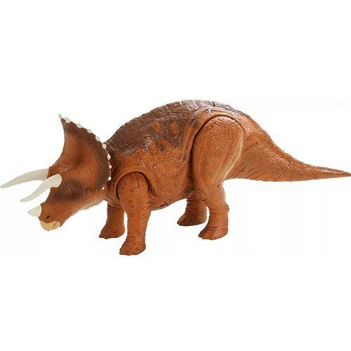 Boneco Jurassic World Dinossauro com Som Triceratops - FMM23 - Mattel