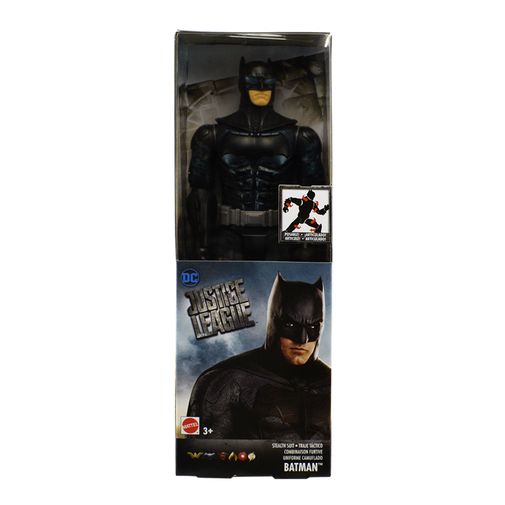 Boneco Liga da Justiça 30cm - Batman Uniforme Camuflado - Mattel