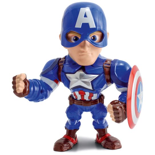 Boneco Metal DTC 15 Cm - Capitão América - Avengers