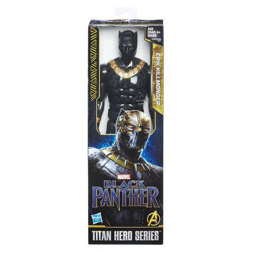 Boneco Pantera Negra - Erik Killmonger Marvel Titan 30cm