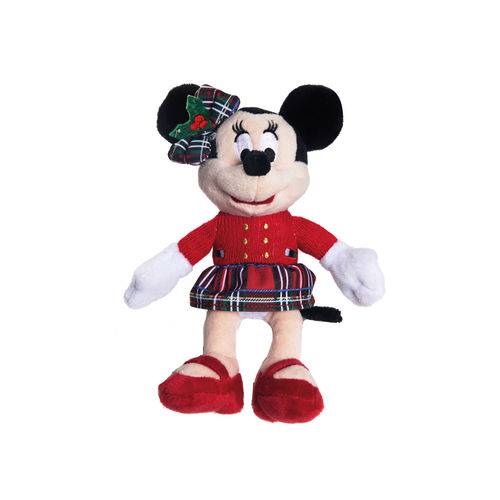Boneco Pelúcia Minnie de Natal - Disney 15cm
