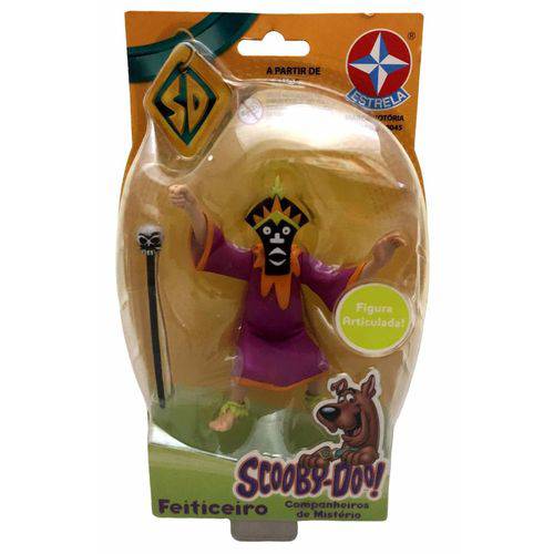 Boneco Pequeno Figura Articulada Feiticeiro Fantasma - Monstro do Desenho Scooby Doo - Estrela