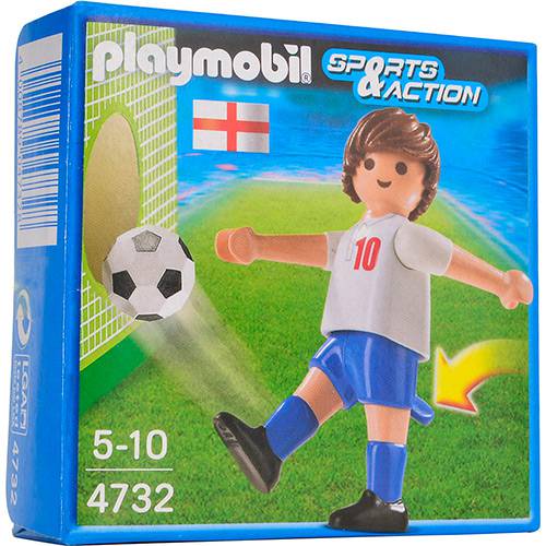 Boneco Playmobil Jogador da Seleção Inglaterra