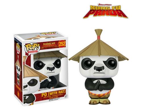 Boneco Po C/ Chapéu Kung Fu Panda Pop! Funko - Minimundi.com.br