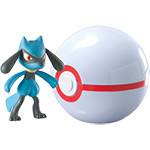 Boneco Pokémon Poke Ball Riolu Premier Ball - Tomy