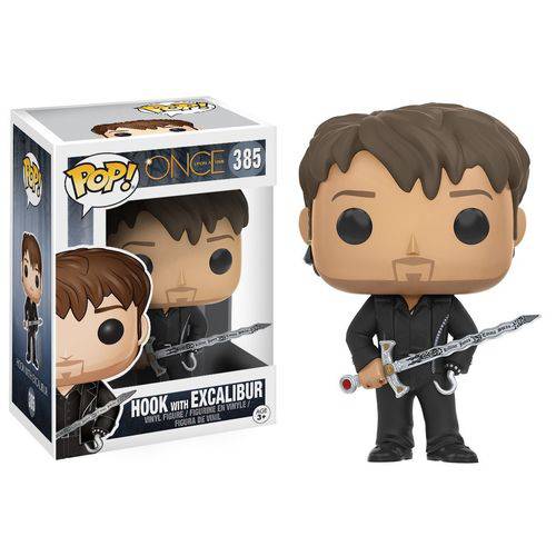 Boneco Pop Once Upon a Time Hook With Excalibur 385