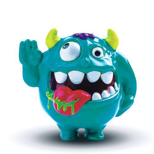 Boneco Shake Headz Monstros Loucos Rick Ranço Azul 4995 - Dtc