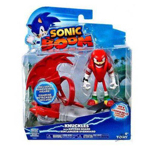 Boneco Sonic Boom Knuckles com Lançador de Prancha Tomy
