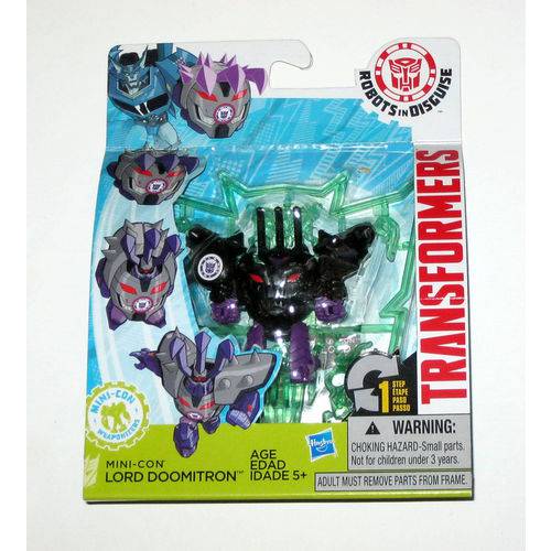 Boneco Transformers - Mini-Con - Robots In Disguise - LORD DOOMITRON