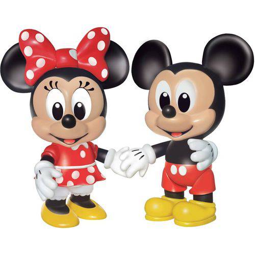 Boneco Vinil Mickey + Minnie Baby