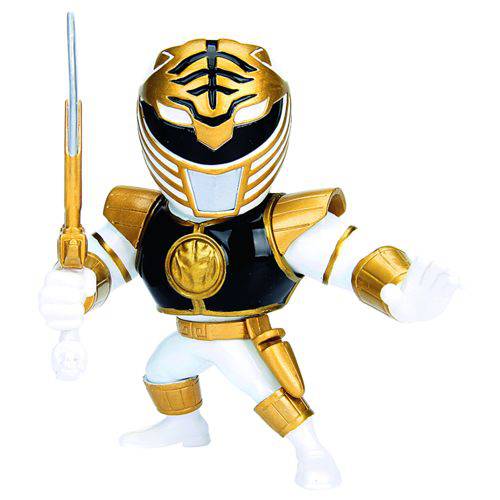 Boneco White Ranger Power Rangers 10 Cm Metals Die Cast Jada Toys