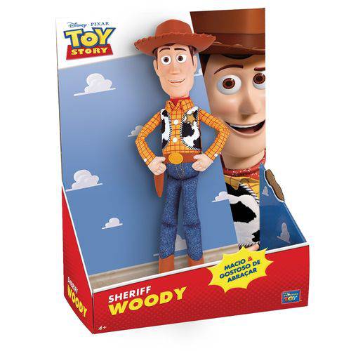 Boneco Xerife Woody Macio Toy Story Disney Toyng