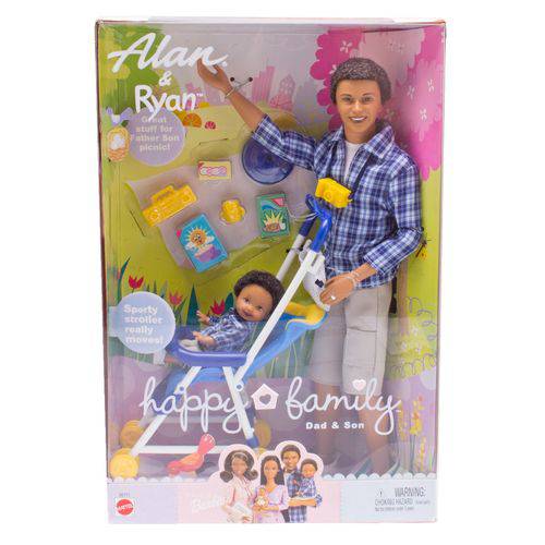 Bonecos Barbie Ken Alan & Ryan Happy Family - Mattel