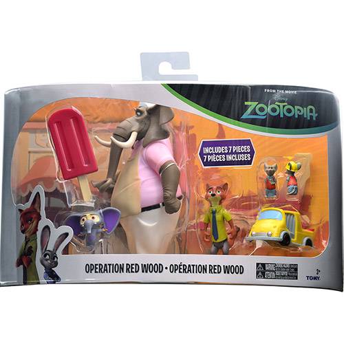 Bonecos Zootopia Operação Floresta Vermelha 7 Peças - Sunny Brinquedos