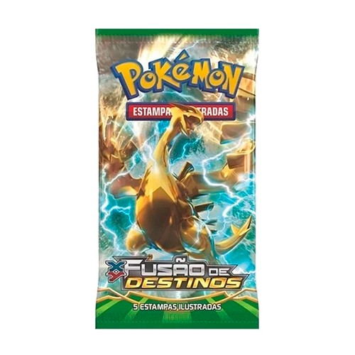 Booster Pokémon XY10 Fusão de Destinos Embalagens Sortidas com 5 Cartas