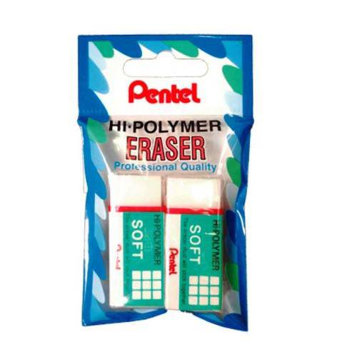 Borracha Branca Hi-Polymer Soft C/2 Unid. Pentel