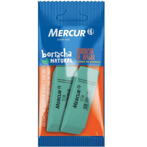 Borracha Colorida Clean Verde Pull Pack Mercur Bl.c/02