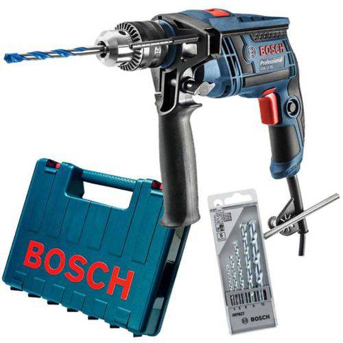Bosch-furadeira Impacto Gsb13re 1/2" 650w 220v C/mala + Broc
