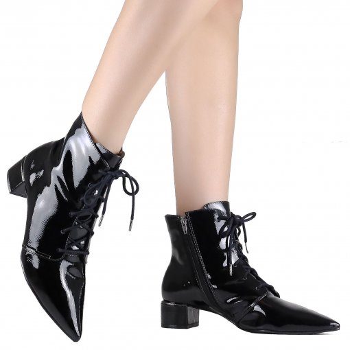 Bota Zariff Shoes Ankle Boot Verniz | Betisa