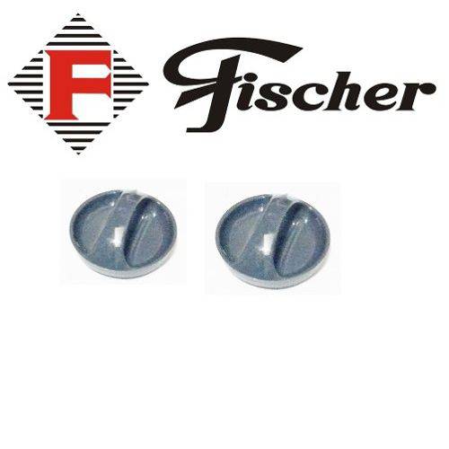Botão Forno Fischer Grill 1323 Plástico Kit 2un - Original