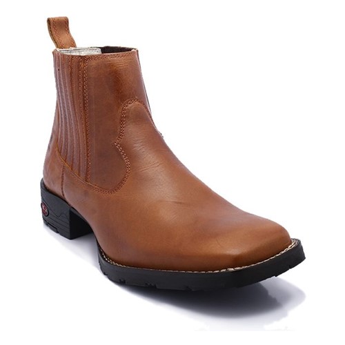 Botina Garret Boots Couro Mostarda B002