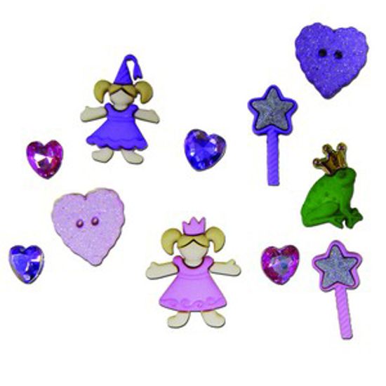 Botões P/Apliques Pequenas Princesas 5812Diu