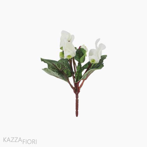 Bouquet Mini Cyclamen Artificial - Branco