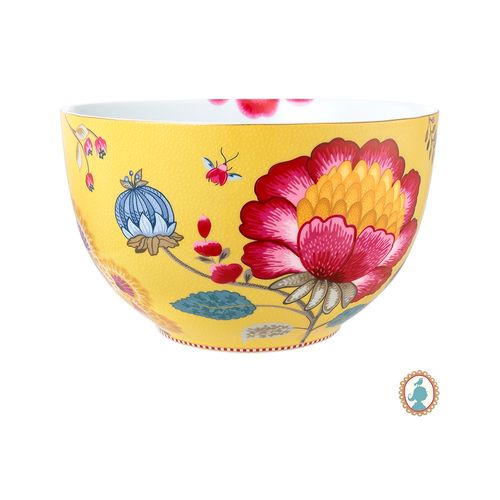 Bowl Amarelo em Porcelana Floral Fantasy 23cm - Pip Studio