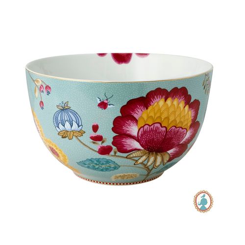 Bowl Azul em Porcelana Floral Fantasy 23cm - Pip Studio