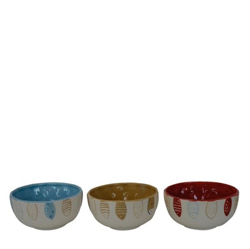Bowl Cerâmica Color 3 Peças 15CM - 32286