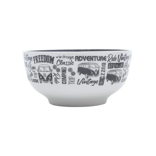 Bowl de Porcelana Vw Kombi Graffiti Branco 41639 New Urban