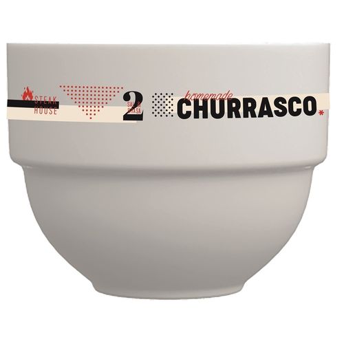 Bowl em Porcelana Churrasco 13cm