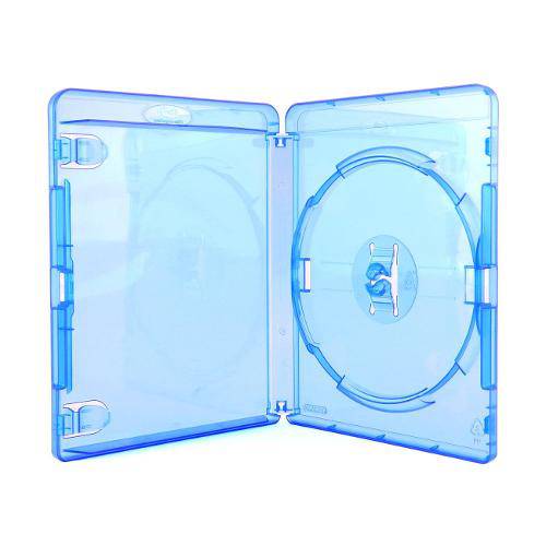 Box Blu-Ray Amaray Azul com Logo Cromado em Alto Relevo - 5 Unidade
