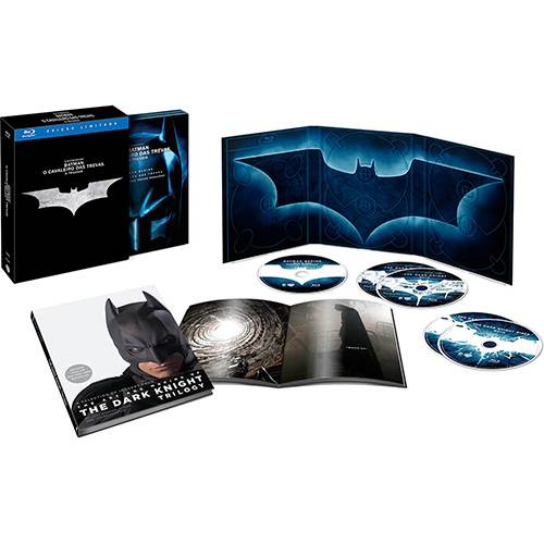 Box Blu-Ray Batman: o Cavaleiro das Trevas - a Trilogia (5 Discos)