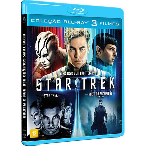 Box Blu-ray Coleção Star Trek 3 Filmes