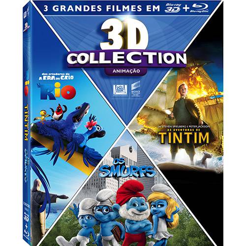 Box Blu-Ray 3D - Collection Animação (3 Discos)