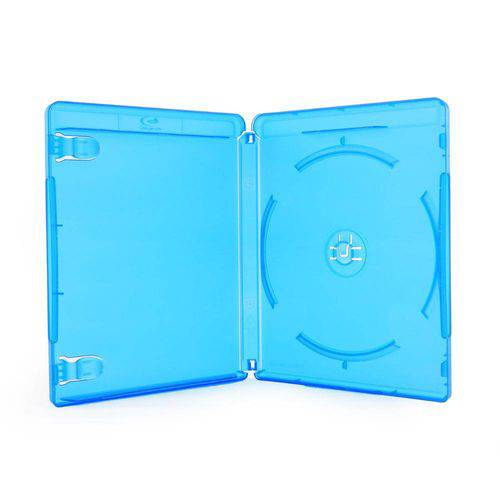 Box Blu-Ray Videolar Azul com Logo Cromado em Silk - 5 Unidades