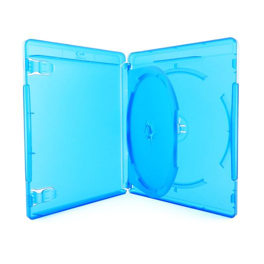Box Blu-Ray Videolar Duplo Azul com Logo Cromado em Silk 5 Unidades