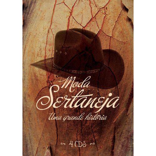 Box Cd Moda Sertaneja uma Grande História - Coletânea Som Livre 4 Cds