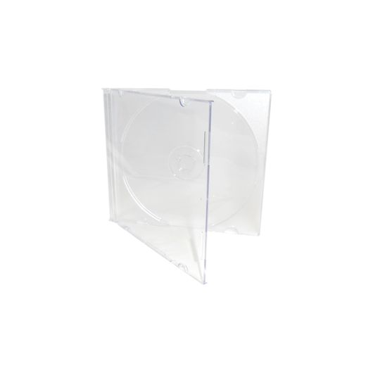 Box CD Tray Super Slim Transparente - em Acrílico 100 Unidades
