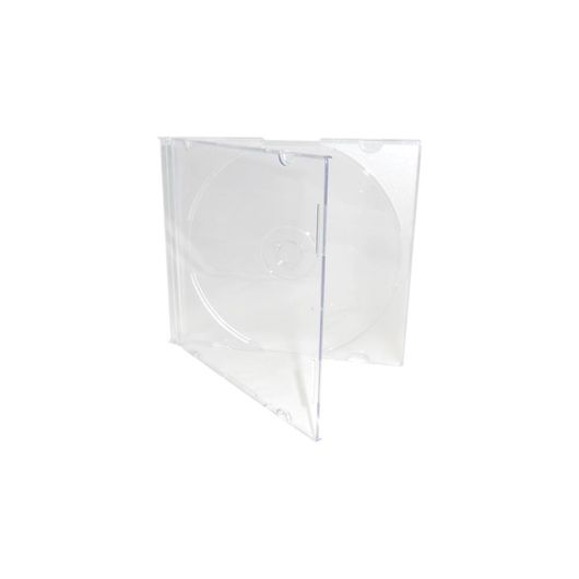Box CD Tray Super Slim Transparente - em Acrílico 25 Unidades