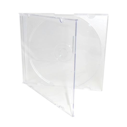 Box CD Tray Super Slim Transparente - em Acrílico 1 Unidade