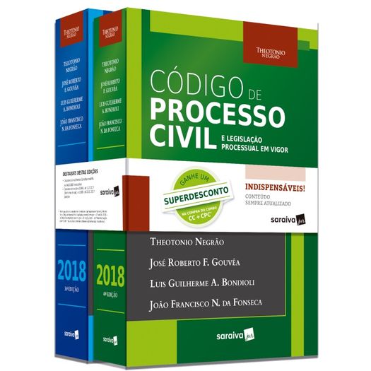 Box Codigo Civil e Legislacao em Vigor e Codigo de Processo Civil - 2 Vol - Saraiva - 3 Ed